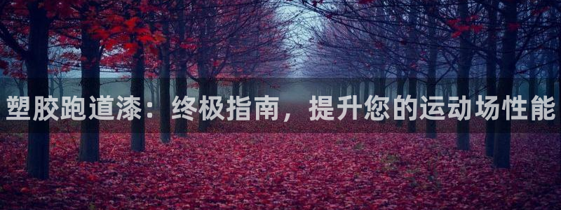 谈球吧app官网下载：塑胶跑道漆：终极指南，提升您的