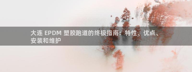 谈球吧怎么充值：大连 EPDM 塑胶跑道的终极指南：特性、优